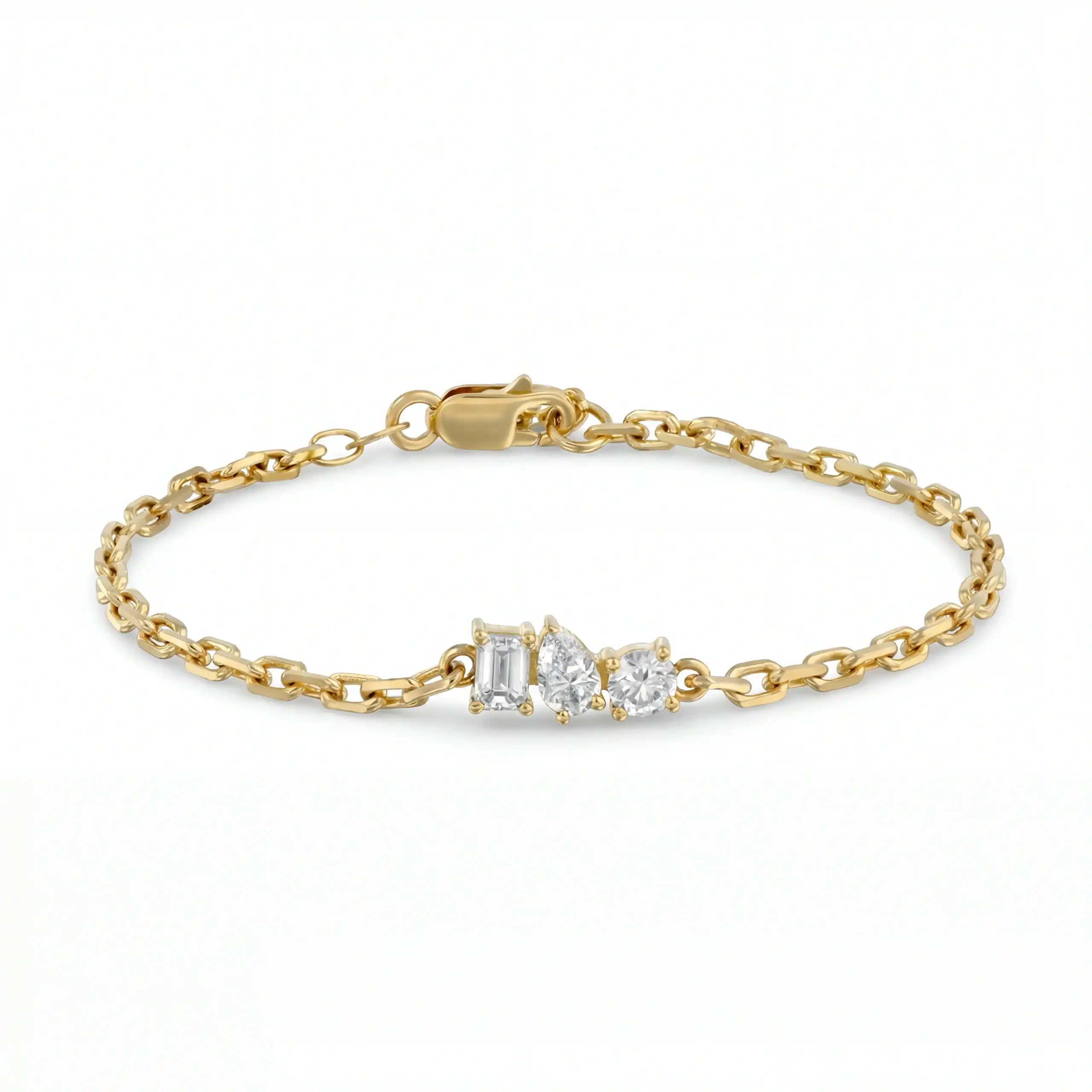 צמיד 3 יהלומים