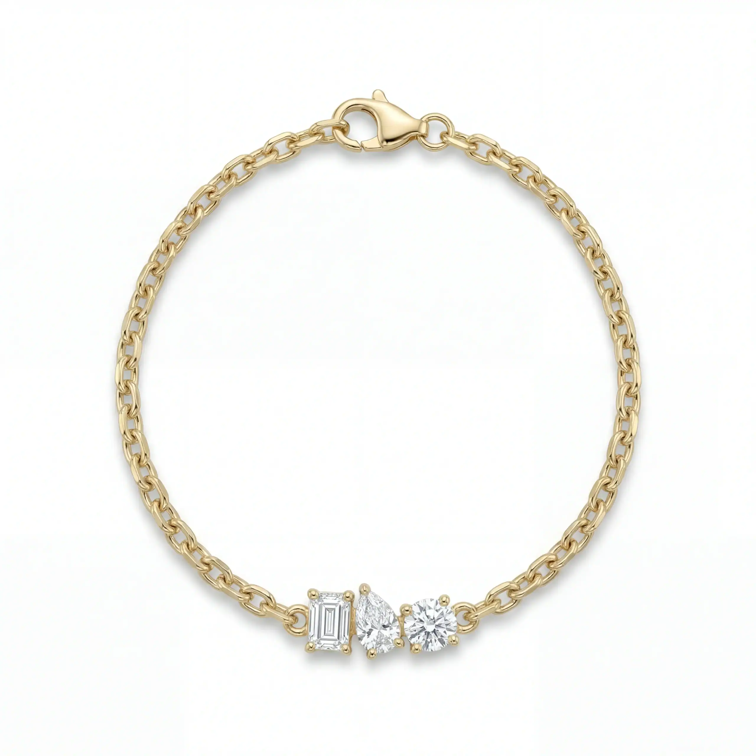 צמיד 3 יהלומים